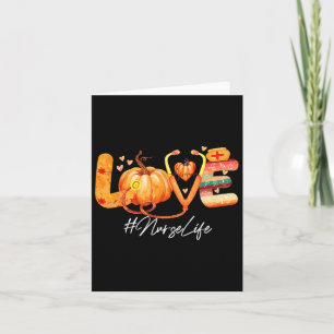 Liebe Nurse Life Pumpkin Herbst Erntedank N Karte
