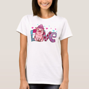 Liebe Nutztiere, Liebe, Schweinegrippe, tierische  T-Shirt