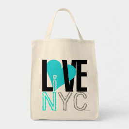 Liebe NYC leben im NYC Taschen-Blau Tragetasche