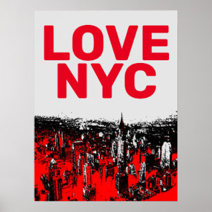 Liebe NYC Manhattan New York City Poster