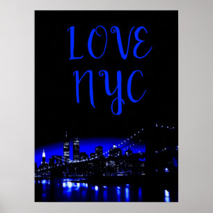 Liebe NYC Manhattan New York City Poster
