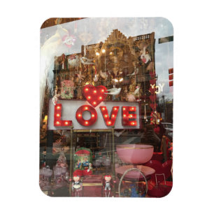 LIEBE NYC Valentine's Day Store Fenster Herzzeiche Magnet