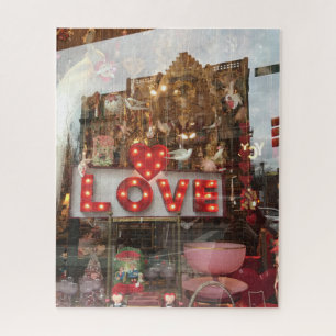 LIEBE NYC Valentine's Day Store Fenster Herzzeiche Puzzle