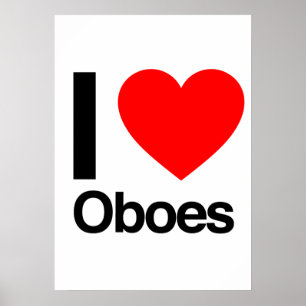 Liebe Oboen Poster
