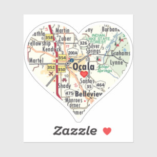 Liebe Ocala Florida Aufkleber