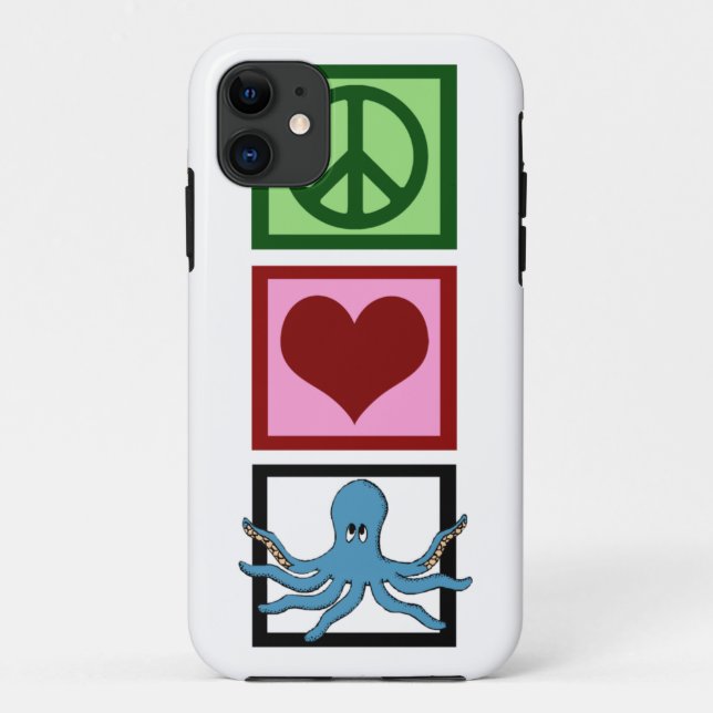 Liebe Octopus Case-Mate iPhone Hülle (Rückseite)