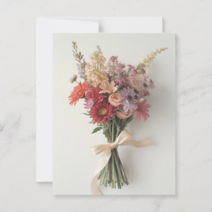 Liebe oder Freundschaft - Elegantes Bouquet Postkarte