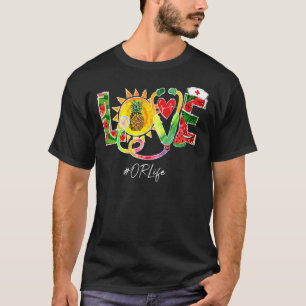 Liebe oder Krankenpflege Wassermelone Ananas Somme T-Shirt
