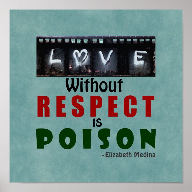 Liebe ohne Beachtung ~ 12x12 Poster (Vorne)