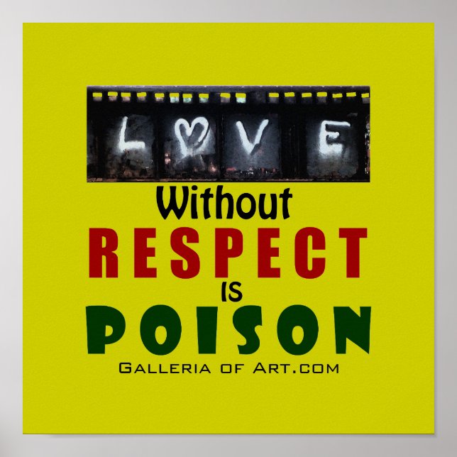 Liebe ohne Beachtung ~ 12x12 Poster (Vorne)