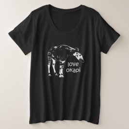 Liebe Okapi Große Größe T-Shirt