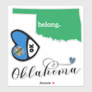 Liebe Oklahoma, Blatt Die Aufkleber schneiden