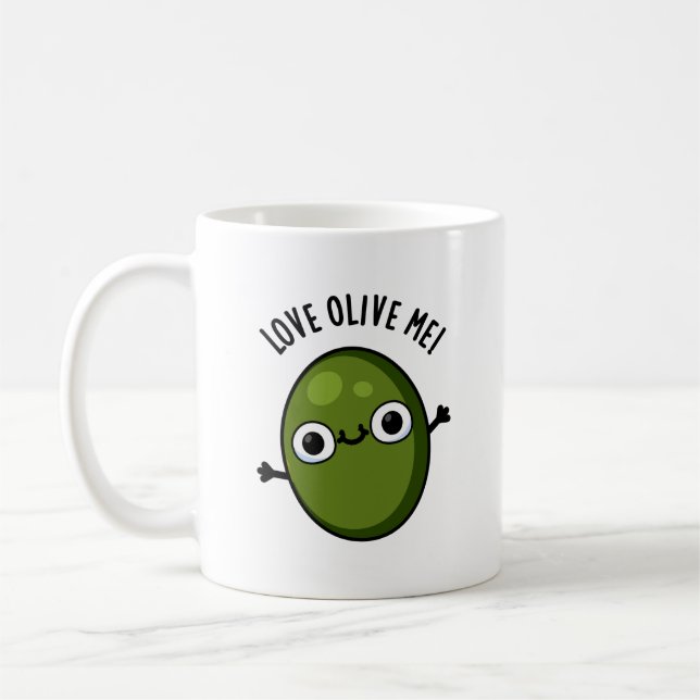 Liebe Olive Me Funny Food Puff Kaffeetasse (Links)