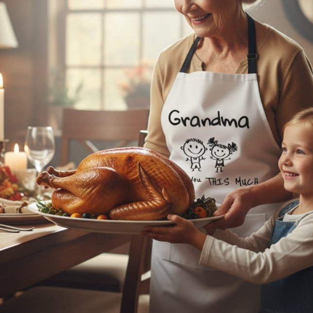 Liebe Oma Kinderkunst Personal Geschenk Schürze (Von Creator hochgeladen)
