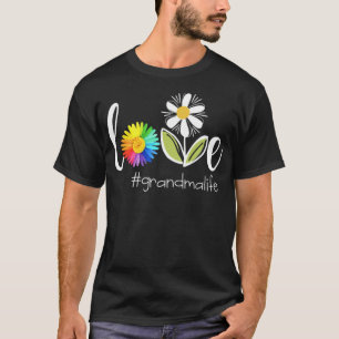 Liebe Oma Leben Blume Kunst, Dichtung und Musik Bl T-Shirt
