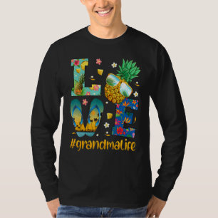 Liebe Oma Life Flip Flops Sonnenbrille Ananas T-Shirt