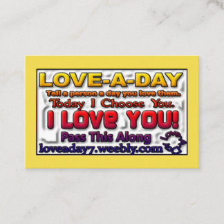 Liebe-on-day-Visitenkarten Visitenkarte