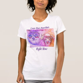 Liebe One Another Hippie Corgi Tee Shirt