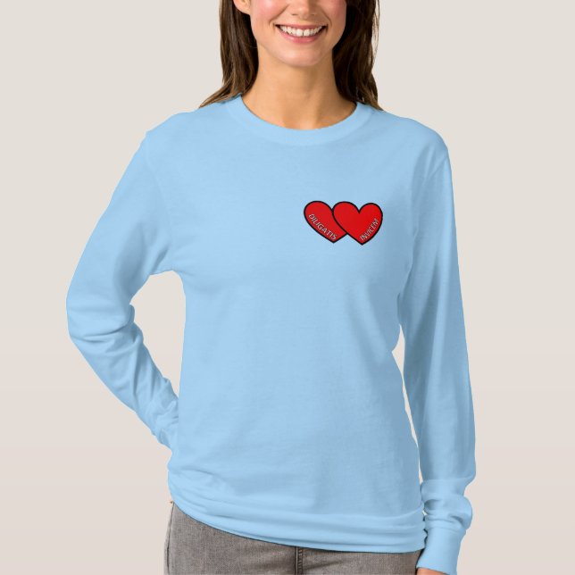 LIEBE ONE ANTHER Women's Long ärmeliger T - Shirt (Vorderseite)