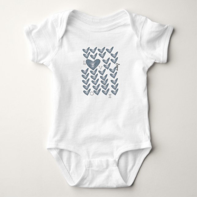 LIEBE Onsie Baby Strampler (Vorderseite)