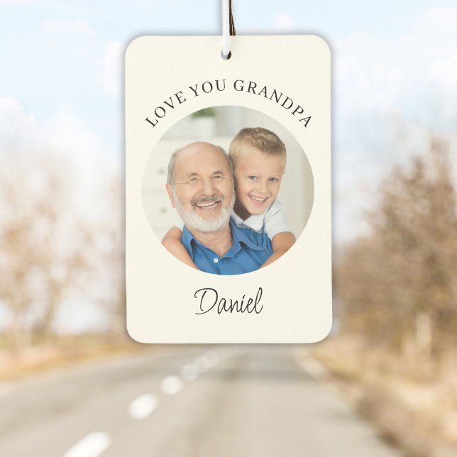 Liebe Opa Foto Autolufterfrischer (Von Creator hochgeladen)