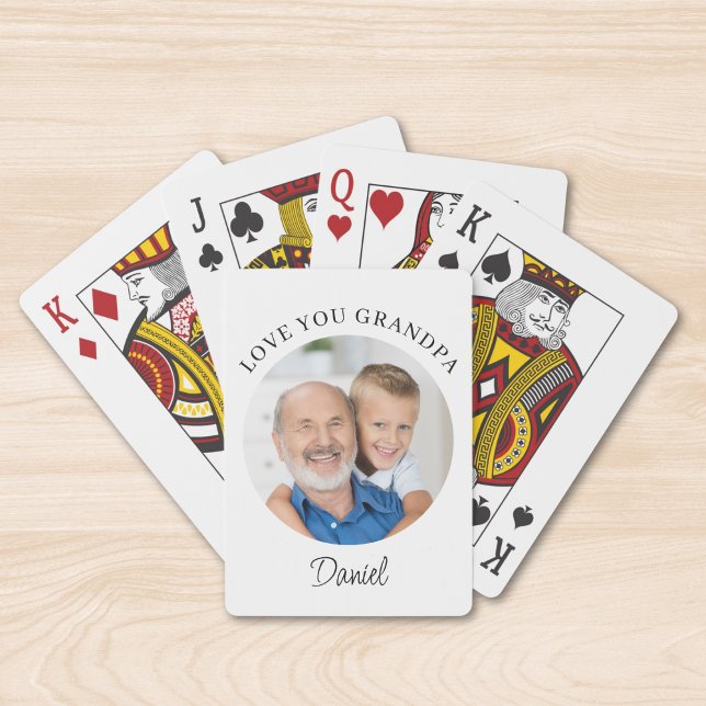 Liebe Opa Foto Spielkarten (Von Creator hochgeladen)
