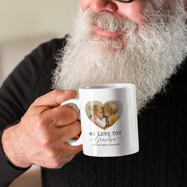 Liebe Opa Herz Foto Kaffeetasse (Von Creator hochgeladen)