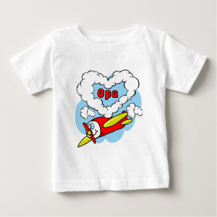 Liebe Opa Kids Flugzeug Baby T-shirt