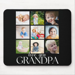 Liebe Opa schöne Collage 9 Fotos T-Shirt Mousepad