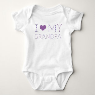 Liebe Opa Stitch Säugling Strampler