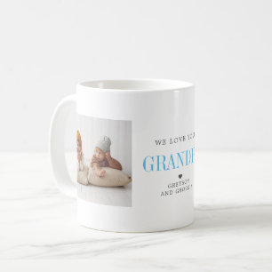 Liebe Opa Zwei-Foto-Collage Kaffeetasse