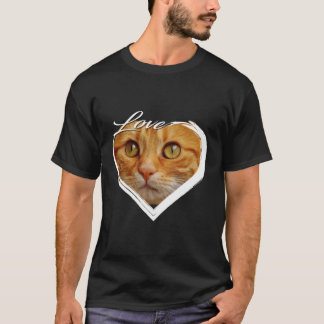 Liebe Orange Tabby Kitty Cat T-Shirt