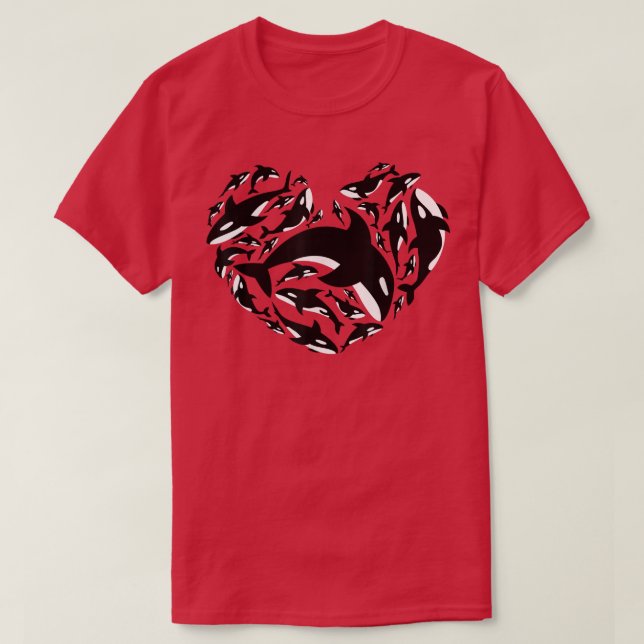 Liebe Orca gibt Killer Whale T-Shirt (Design vorne)
