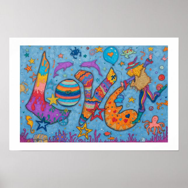 "Liebe" - Originalwerk von Cindy Higby Poster (Vorne)