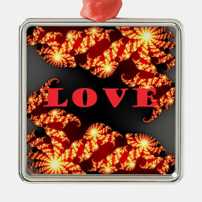 Liebe Ornament Aus Metall (Vorne)