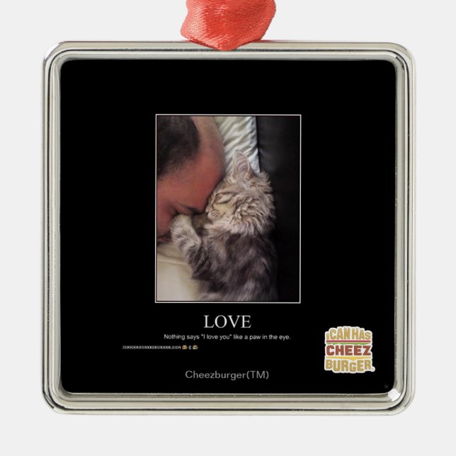 Liebe Ornament Aus Metall (Vorne)