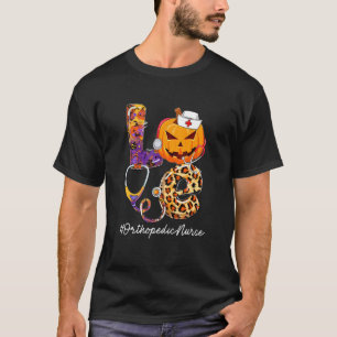 Liebe Orthopädie-Krankenschwester Kürbis Stethosko T-Shirt