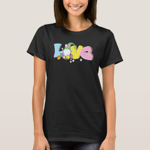 Liebe Osterfest Niedlich Ostern Ei Gewitter Jagd E T-Shirt
