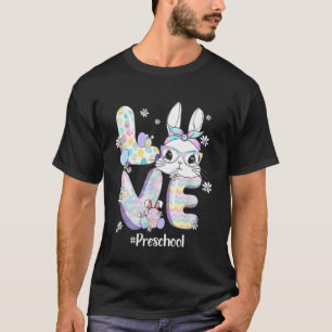Liebe Ostervorschullehrer Bunny Niedlich Face Happ T-Shirt