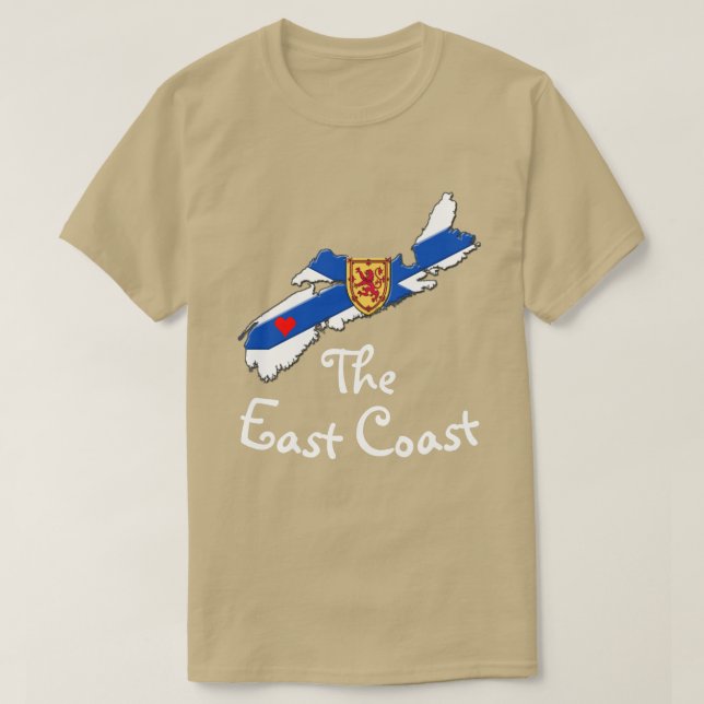 Liebe Ostküste Herz Nova Scotia Shirt (Design vorne)