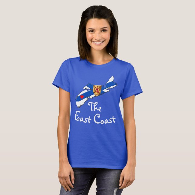 Liebe Ostküste Herz Nova Scotia Shirt (Vorne ganz)