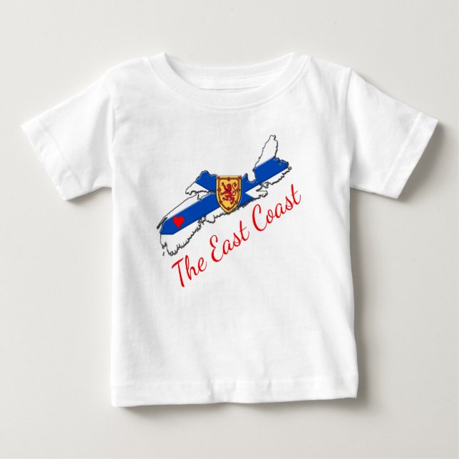 Liebe Ostküste Herz Nova Scotia Shirt (Vorderseite)