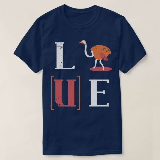 Liebe Ostrich T-Shirt (Design vorne)