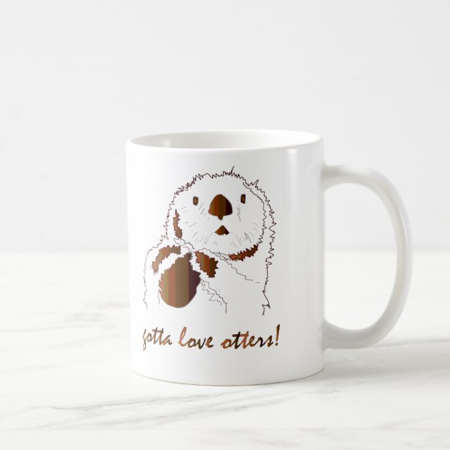 Liebe Otter Kaffeetasse (Rechts)