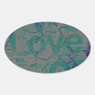 Liebe Ovaler Aufkleber