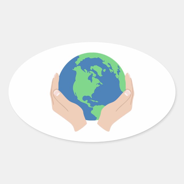 Liebe Ovaler Aufkleber (Vorderseite)