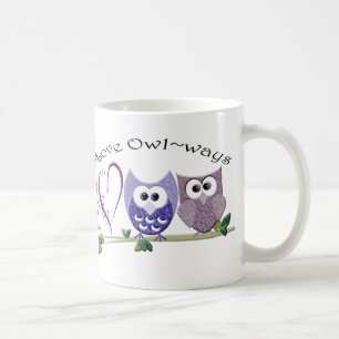 Liebe Owl~ways, niedliche Eulenkunstgeschenke Kaffeetasse