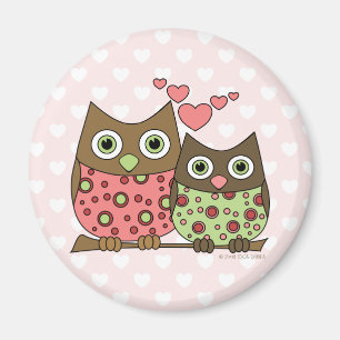 Liebe Owls Magnet