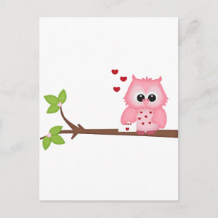 Liebe Owls Postkarte
