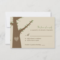 Liebe Owls Wedding RSVP / Antwortkarte